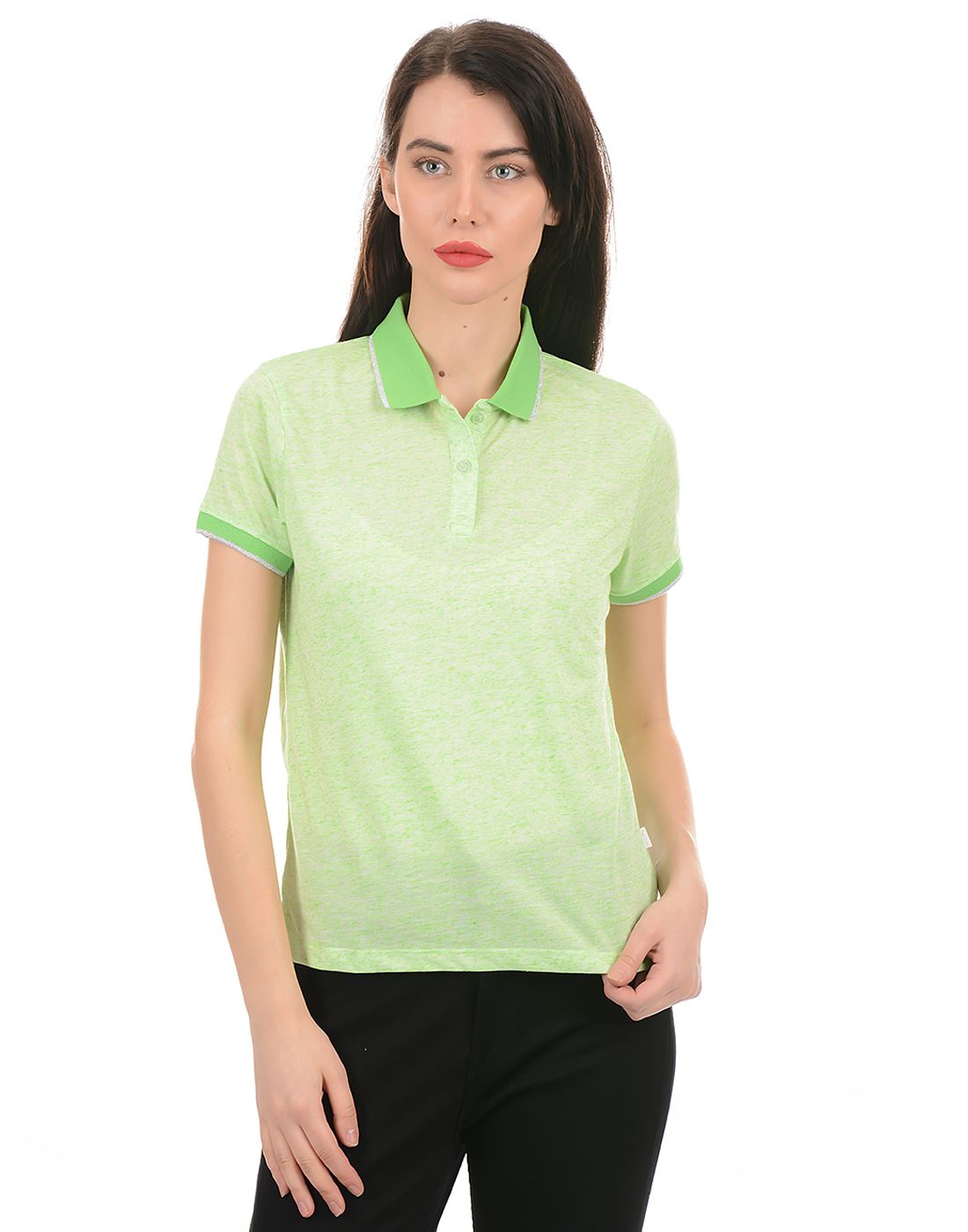 Pepe Jeans Women Casual Wear Green T-Shirt